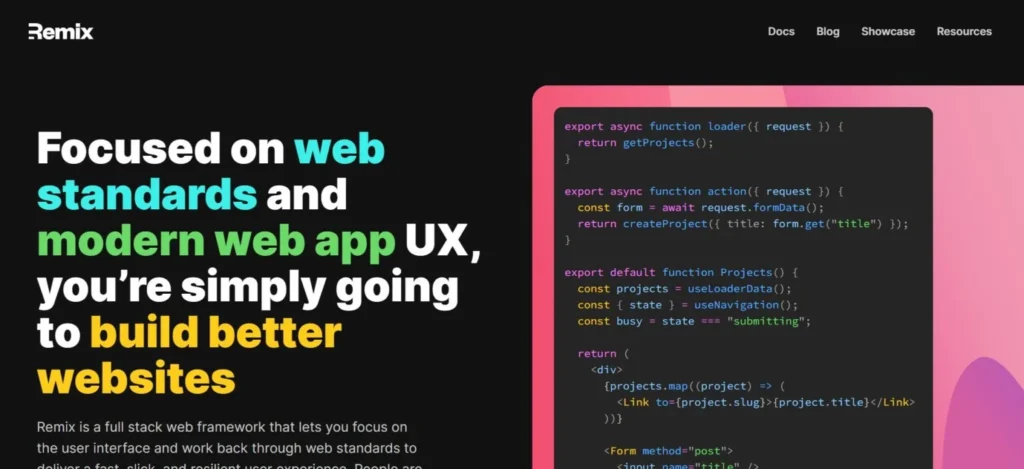 Remix website image