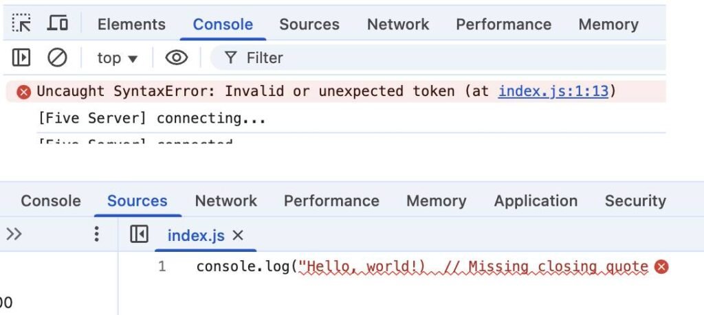 JavaScript Debugging